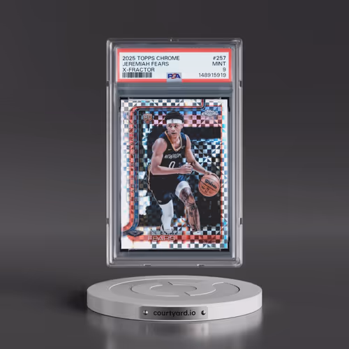 2025 Topps Chrome #257 Jeremiah Fears - X-Fractor (PSA 9 MINT)
