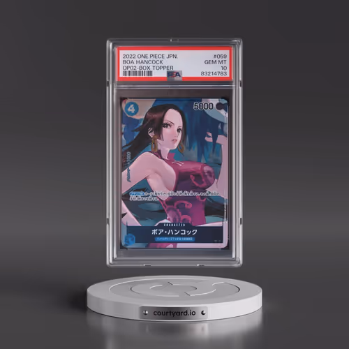 2022 One Piece Japanese OP02-Paramount War #059 Boa Hancock - Box Topper (PSA 10 GEM MINT)