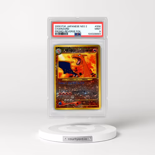 2000 Pokémon Neo 2 Promo #006 Charizard - Reverse Foil (PSA 9 MINT)