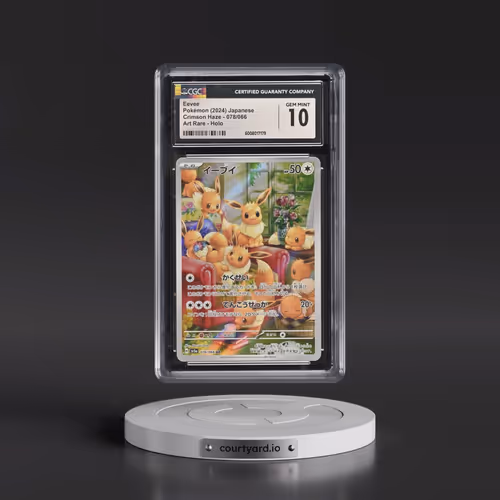 2024 Crimson Haze #078/066 Eevee - Art Rare Holo (CGC 10 GEM MINT)