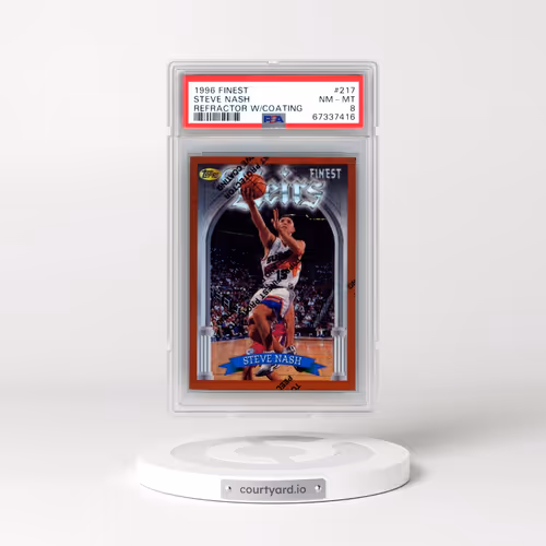 1996 Finest #217 Steve Nash - Refractor w/Coating (PSA 8 NM-MT)