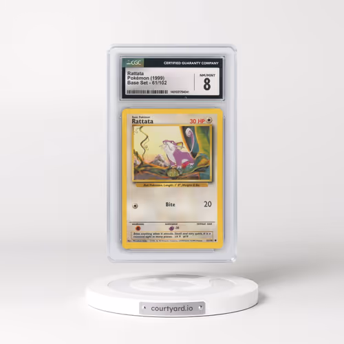 1999 Base Set #61/102 Rattata (CGC 8 NM-MT)