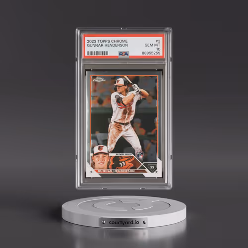 2023 Topps Chrome #2 Gunnar Henderson (PSA 10 GEM MINT)