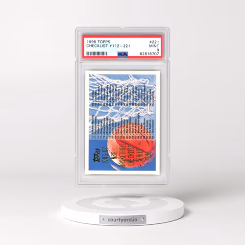 1996 Topps #221 Checklist #112-221 (PSA 9 MINT)