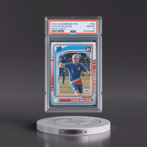 2024-25 Panini Donruss FIFA #184 Cavan Sullivan - Optic-Holo (PSA 8 NM-MT)