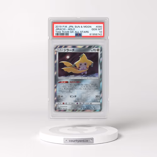 2019 Pokémon Sun & Moon Tag Team GX All Stars #090 Jirachi - Holo (PSA 10 GEM MINT)