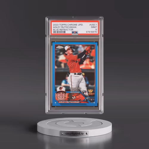 2023 Topps Chrome Update #USC1 Adley Rutschman - Blue Refractor (PSA 9 MINT)