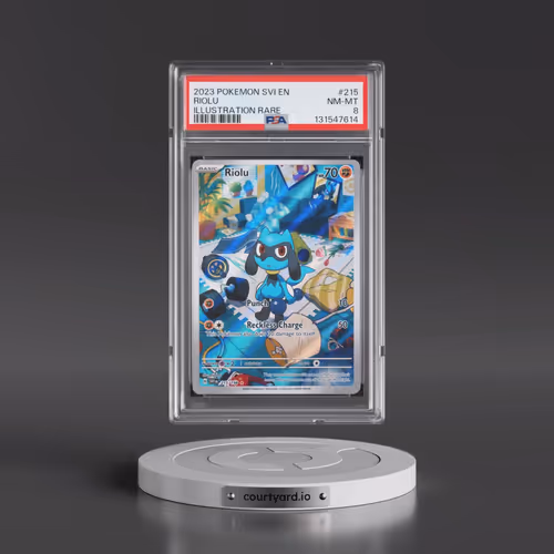 2023 Pokémon Svi EN-Scarlet & Violet #215 Riolu - Illustration Rare (PSA 8 NM-MT)