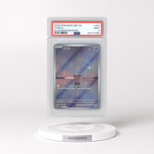 2023 Pokémon Obf EN-Obsidian Flames #202 Cleffa - Illustration Rare (PSA 9 MINT)