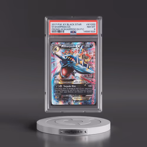 2017 Pokémon XY Black Star Promo #XY200 M Sharpedo EX - Holo Mega Sharpedo EX Premium Collection (PS