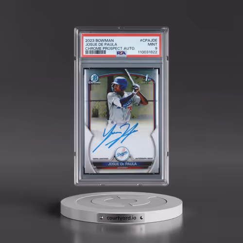 2023 Bowman Chrome Prospect Autographs #CPAJDE Josue de Paula (PSA 9 MINT)
