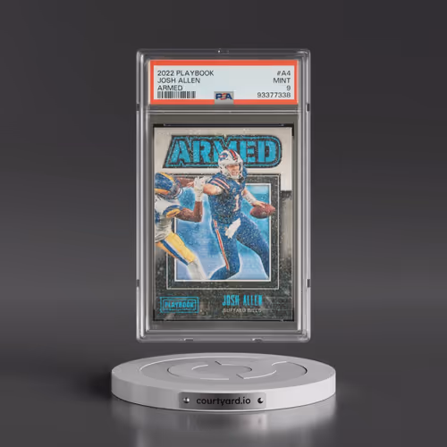 2022 Panini Playbook Armed #A4 Josh Allen (PSA 9 MINT)