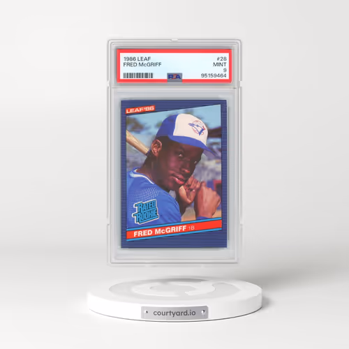 1986 Leaf #28 Fred McGriff (PSA 9 MINT)