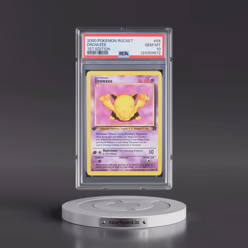 2000 Pokémon Rocket #54 Drowzee - 1st Edition (PSA 10 GEM MINT)