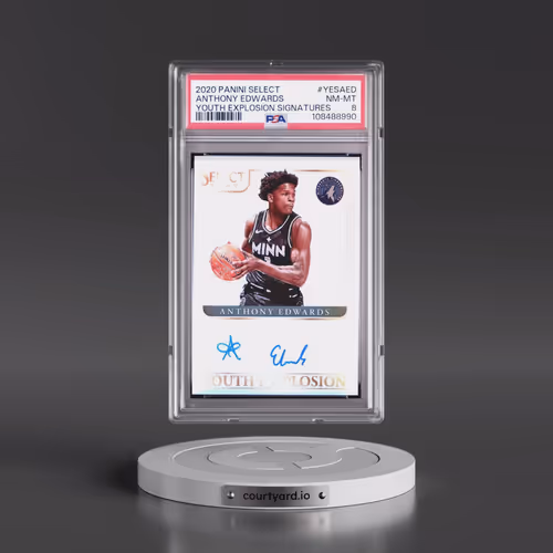 2020 Panini Select Youth Explosion Signatures #YESAED Anthony Edwards (PSA 8 NM-MT)