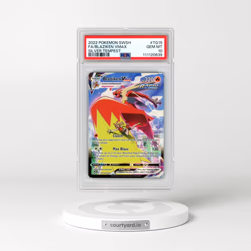 2022 Pokémon Sword & Shield Silver Tempest #TG15 Blaziken Vmax - Full Art (PSA 10 GEM MINT)