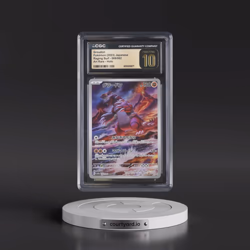 2023 Raging Surf #069/062 Groudon - Art Rare Holo (CGC 10 PRISTINE)