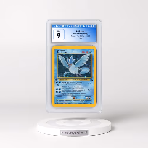 1999 Fossil #2/62 Articuno - 1st Edition Holo (CGC 9 MINT)