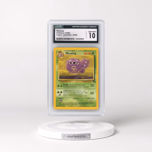 1999 Fossil #45/62 Weezing (CGC 10 GEM MINT)