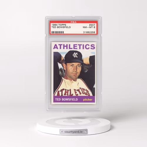 1964 Topps #447 Ted Bowsfield (PSA 8 NM-MT)