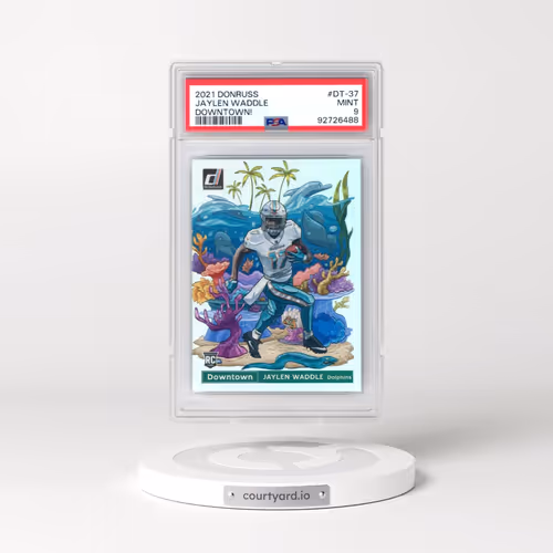 2021 Panini Donruss Downtown #DT-37 Jaylen Waddle (PSA 9 MINT)