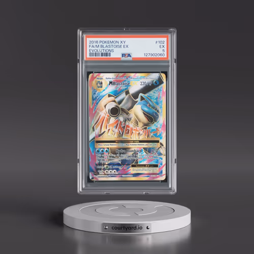 2016 Pokémon XY Evolutions #102 M Blastoise EX - Holo Full Art (PSA 5 EX)