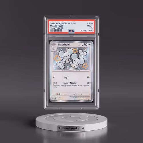 2024 Pokémon Paf EN-Paldean Fates #210 Maushold - Shiny Rare (PSA 9 MINT)