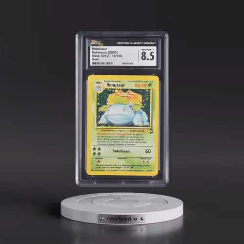 2000 Base Set 2 #18/130 Venusaur - Holo (CGC 8.5 NM-MT+)