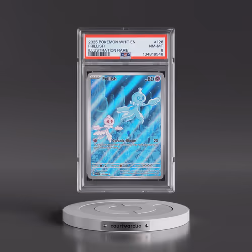2025 Pokémon Wht EN-White Flare #126 Frillish - Illustration Rare (PSA 8 NM-MT)