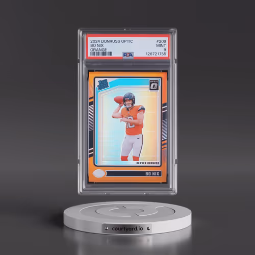 2024 Panini Donruss Optic #209 Bo Nix - Orange (PSA 9 MINT)