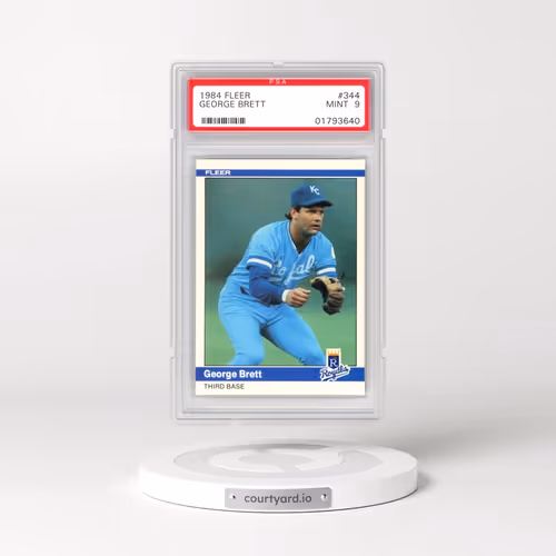 1984 Fleer #344 George Brett (PSA 9 MINT)