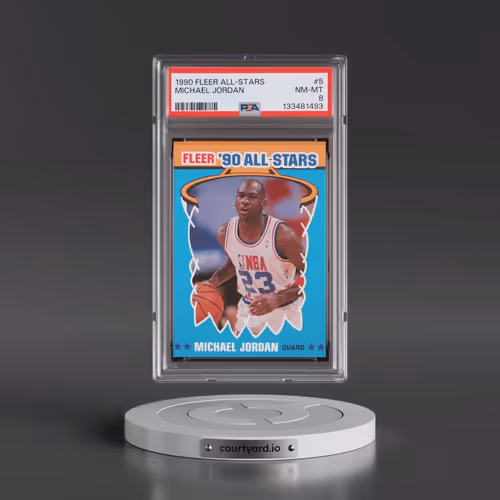 1990 Fleer All-Stars #5 Michael Jordan (PSA 8 NM-MT)