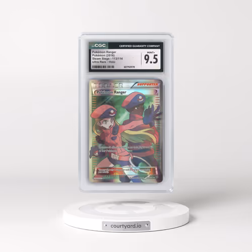 2016 Steam Siege #113/114 Pokémon Ranger - Ultra Rare Holo (CGC 9.5 MINT+)