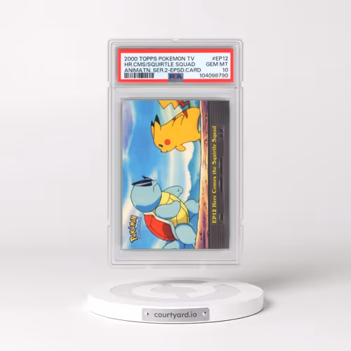 2000 Topps Pokémon TV Animation Series 2 Episode Cards #EP12 Here Comes the Squirtle Squad (PSA 10 G
