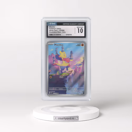 2025 Pokémon Wht EN-White Flare #133 Mienfoo - Illustration Rare (CGC 10 GEM MINT)