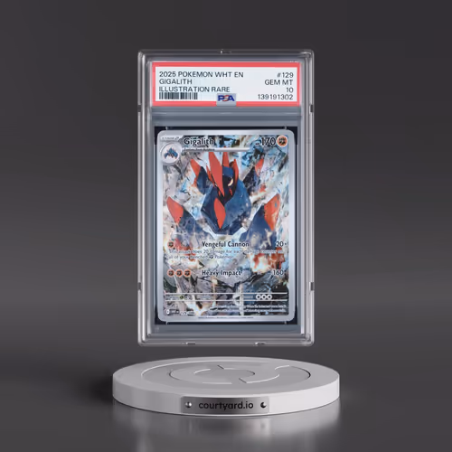 2025 Pokémon Wht EN-White Flare #129 Gigalith - Illustration Rare (PSA 10 GEM MINT)