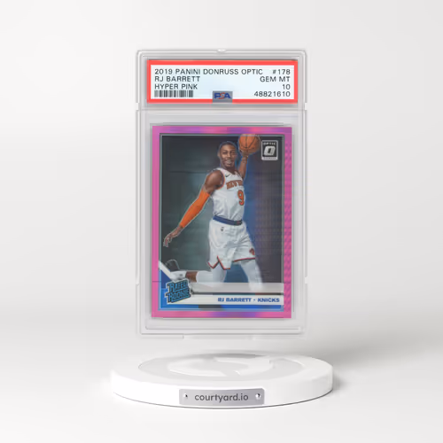 2019 Panini Donruss Optic #178 RJ Barrett - Hyper Pink (PSA 10 GEM MINT)
