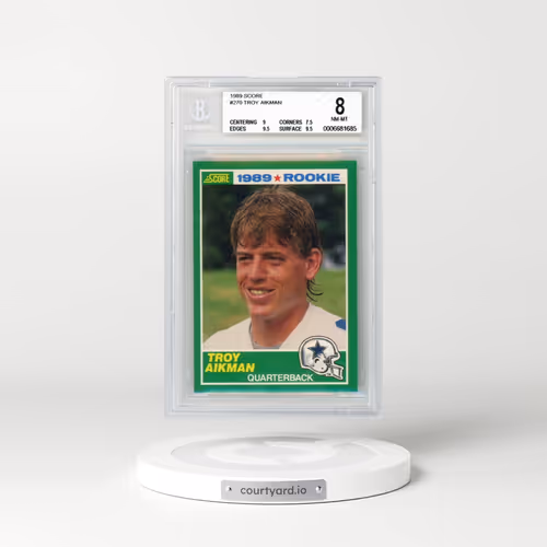 1989 Score #270 Troy Aikman (BGS 8 NM-MT)