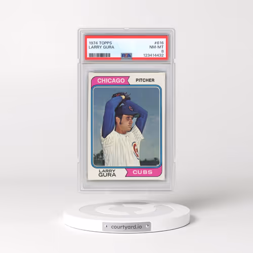 1974 Topps #616 Larry Gura (PSA 8 NM-MT)