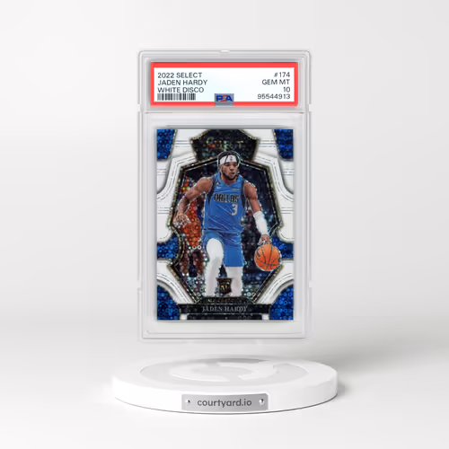 2022 Panini Select #174 Jaden Hardy - White Disco (PSA 10 GEM MINT)