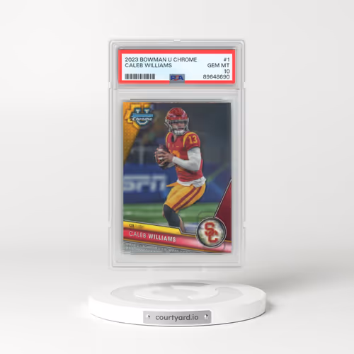2023 Bowman University Chrome #1 Caleb Williams (PSA 10 GEM MINT)