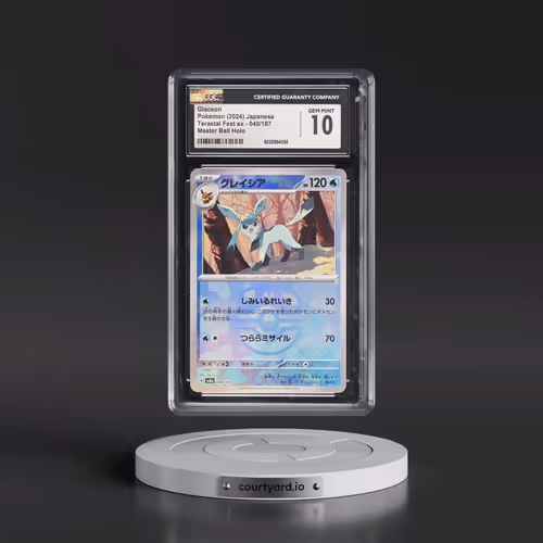 2024 Pokémon Sv8a-Terastal Fest EX #040 Glaceon - Reverse Holo Master Ball (CGC 10 GEM MINT)