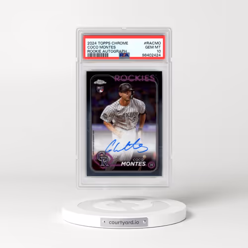 2024 Topps Chrome Rookie Autographs #RACMO Coco Montes (PSA 10 GEM MINT)