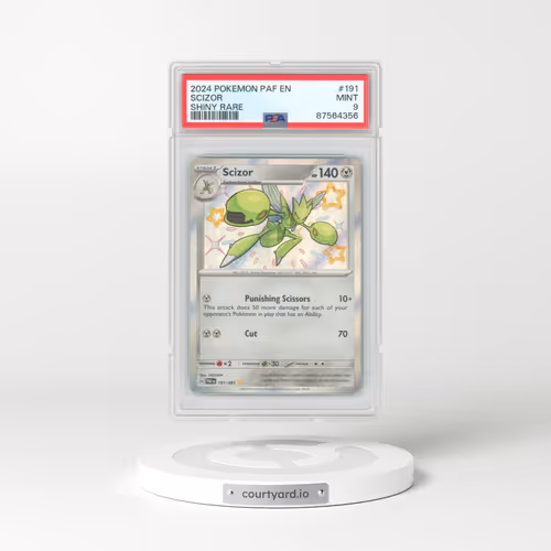 2024 Pokémon Paf EN-Paldean Fates #191 Scizor - Shiny Rare (PSA 9 MINT)