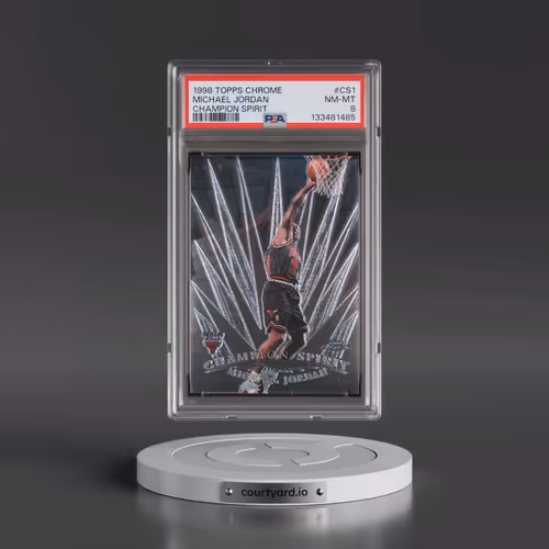1998 Topps Chrome Champion Spirit #CS1 Michael Jordan (PSA 8 NM-MT)