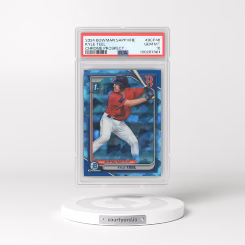 2024 Bowman Sapphire Edition Chrome Prospects #BCP48 Kyle Teel (PSA 10 GEM MINT)