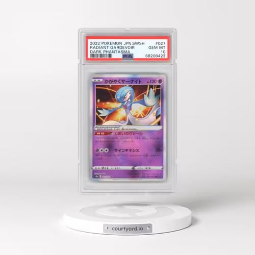 2022 Pokémon Sword & Shield Dark Phantasma #027 Radiant Gardevoir - Holo (PSA 10 GEM MINT)