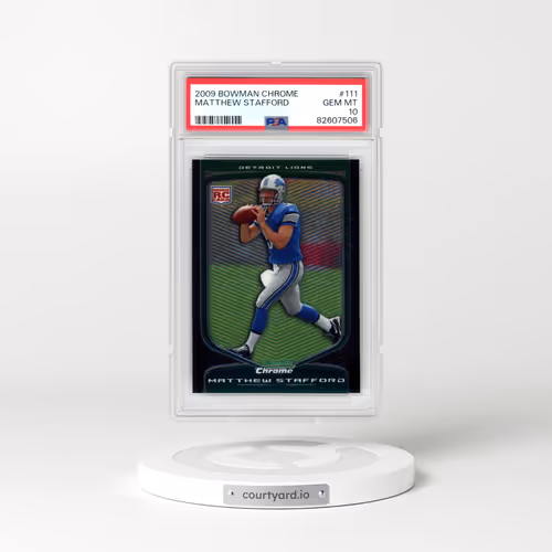 2009 Bowman Chrome #111 Matthew Stafford (PSA 10 GEM MINT)