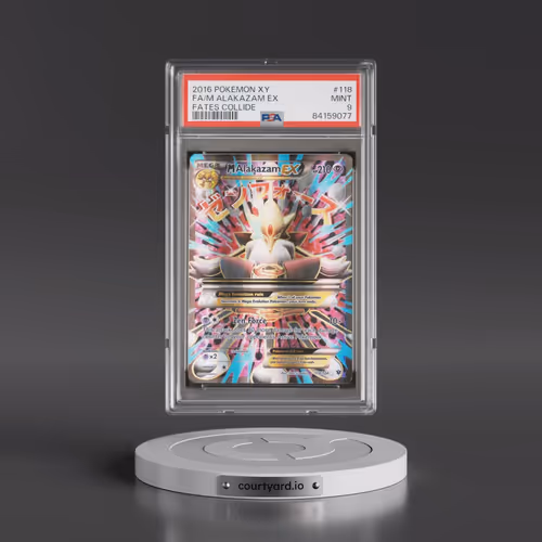 2016 Pokémon XY Fates Collide #118 M Alakazam EX - Holo Full Art (PSA 9 MINT)