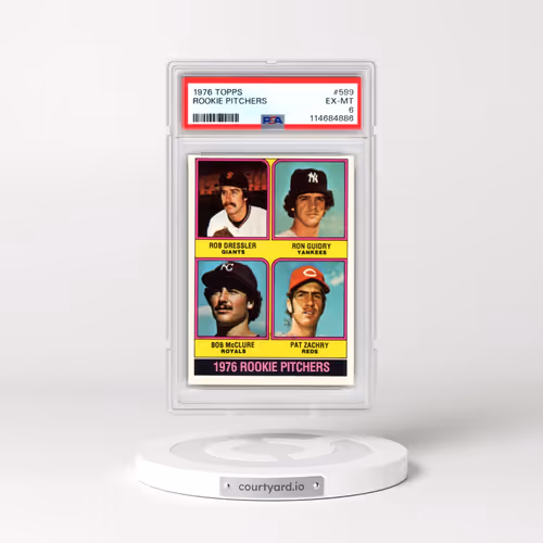 1976 Topps #599 Rookie Pitchers (PSA 6 EX-MT)
